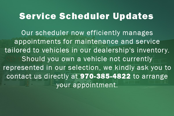 Service Scheduler Updates